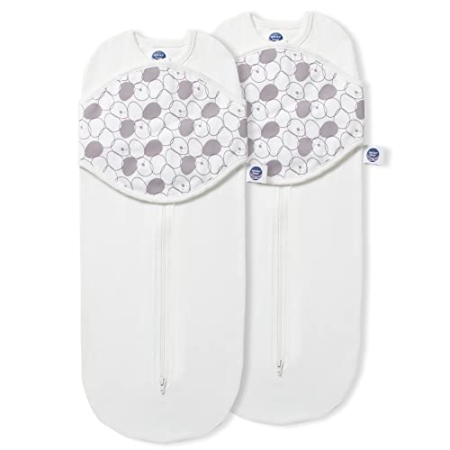 Nested Bean Zen Neo. Newborn Baby Swaddle. Gently Weighted Pod for Babies Age 0 to 4 Months. Reduces Moro Startle Reflex. 2-Way Zipper for Easy Diaper Changes. Gender-Neutral Colors. 2-Pack.