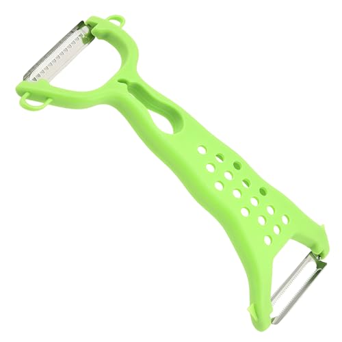 maison culte maisonculte VeggieGlide- Râpe légumes double face Éplucheur Multifonctionnel en Acier Inoxydable - Julienne Cutter de Fruits et Légumes avec Poignée Ergonomique