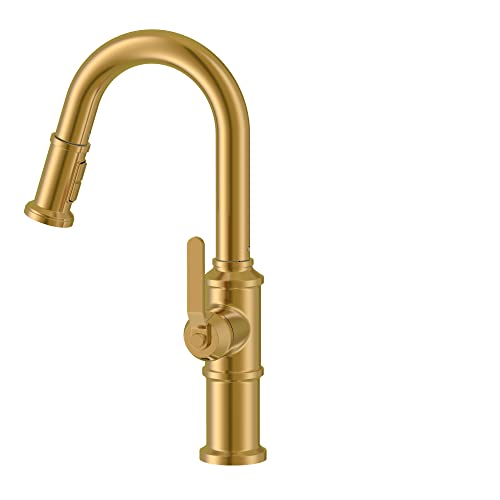 Gerber-Kinzie-Single-Handle-Pull-Down-Sprayer-Prep-Faucet-in-Brushed-Bronze-D150537BB Gerber Kinzie Single Handle Pull Down Sprayer Prep Faucet in Brushed Bronze D150537BB