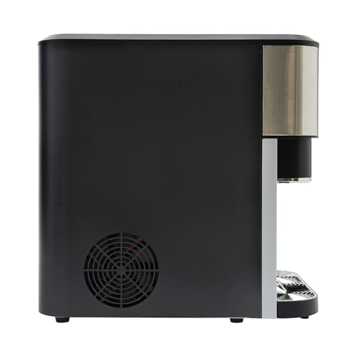 Qussse 3 in 1 Eiswürfelmaschine, Eiswürfelbereiter & Wasserspender, Ice Cube Maker mit Alarm, Eiswürfel in 8-12 Minuten, 10-15kg/24h, für Cafés, Büros, Bars und Haushalten 4 Qussse 3 in 1 Eiswürfelmaschine, Eiswürfelbereiter & Wasserspender, Ice Cube Maker mit Alarm, Eiswürfel in 8-12 Minuten, 10-15kg/24h, für Cafés, Büros, Bars und Haushalten
