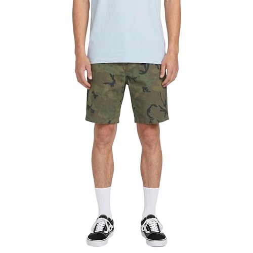 Volcom Men's Vmonty Stretch 22 Shorts Camo 36