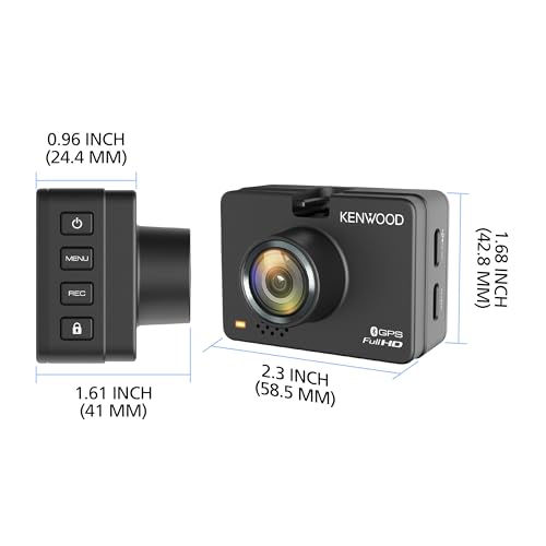 Cámara de salpicadero Full HD KENWOOD DRV-A310W con pantalla LCD de 2,0 pulgadas 7