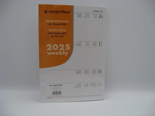 TYGODNIOWA CZĘŚĆ DO AGENDA ORGANIZER Z PLANNER 2024 By Nazareno Gabrielli (14.5 x 21 cm)