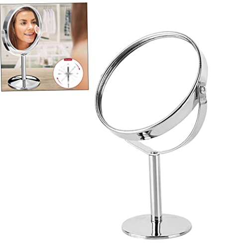 Espejo de maquillaje de mesa doble cara 2x aumento miniatura 6