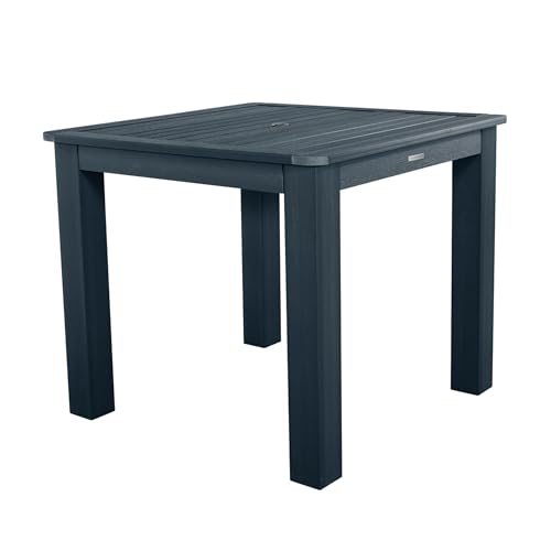 Image of Highwood AD-CNA44-FBE Hamilton 5 Piece Square Counter Height Dining Set, Federal Blue