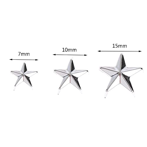 100Pcs Star Studs Metal Claw Beads Nailhead Punk Stud Rivet Spik, For Hat, Bag, Clothes, Shoes(10Mm) #TOP1