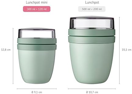 Mepal - Boîte à Déjeuner Ellipse Mixed – Vert Vif + Violet