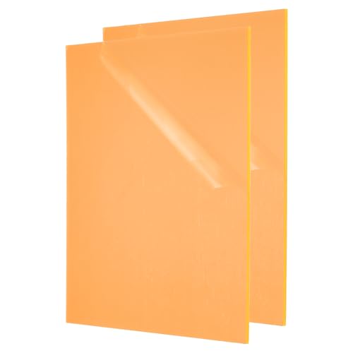 Plaques en acrylique jaune 10x8 pour plaque signalétique et plaque de protection DIY