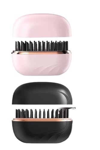 Plancha de Pelo Portátil para el Hogar, Ideal para Cabello Frizado y con Volumen, Estilo Mini, Color Rosa miniatura 3