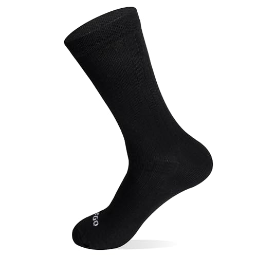 Image of Unisex Pure Cotton Combed Regular Fit Ribbed Crew Socks | Soft Breathable Socks for Men and Women | Ideal for Office Wear, Casual Outfits & Daily Use