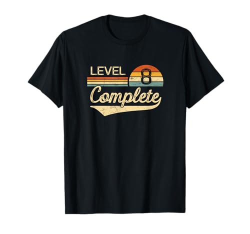 Level 8 Complete Vintage 8th Wedding Anniversary T-Shirt