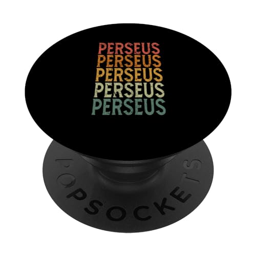 Retro Sur Mesure Prénom Nom Perseus PopSockets PopGrip Interchangeable
