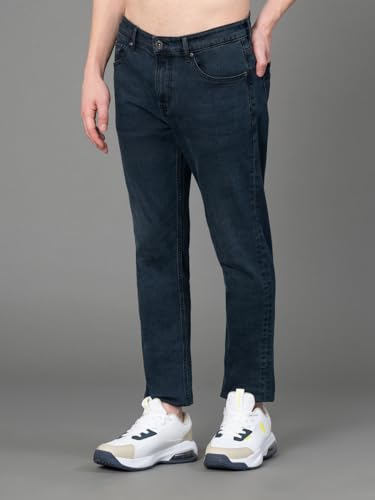 Image of Red Tape Denim Jeans for Men in Medium Blue| Denim Jeans