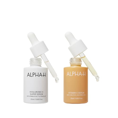 Alpha-H Dryness + Dehydration Skincare Set: Hyaluronic 8 & Golden Haze Face Oil Bundle