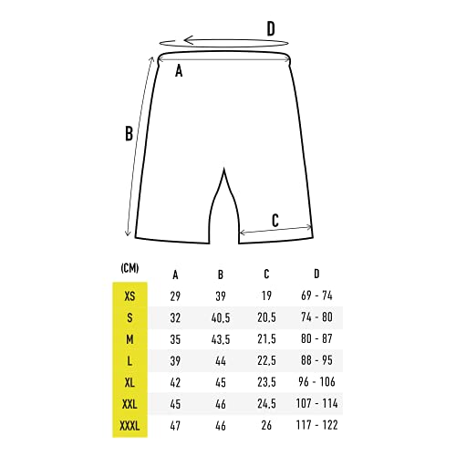 Foto von SMMASH Vale Tudo Pro Trainingshose für Herren Kurz MMA Kampfsport Boxen Sport Gym Fitness, Kurze Hose, Sporthose Kurz, Männer-Sportbekleidung, Kampfhose Fightshorts für Thaiboxen Kickboxen