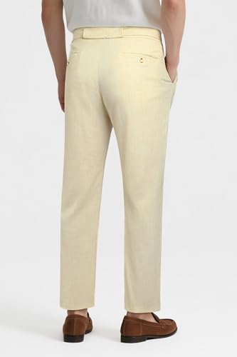 GINGTTO Linen Dress Pants Men Straight Fit Lightweight Summer Beach Casual Pants Men2