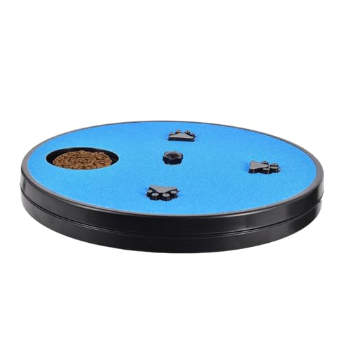 Dog Nail Scratch Board, Rotatable Scratch Mat, Round Slow Feeding Toy, Interactive Pet Food Puzzle, Fun and Engaging Toy 12.99x1