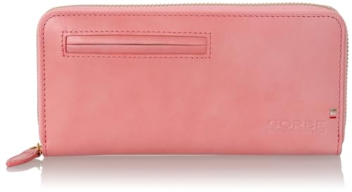 [ゴルベ] 札入れ イタリアンレザーラウンドファスナーウォレット ピンク