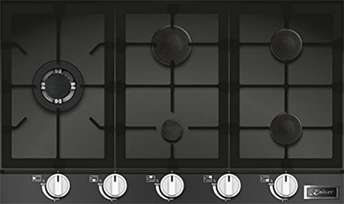 Kaiser Küchengeräte Backofen-Set EH 6337 + KCG 9387 Turbo, Elektro Einbau Backofen, 79L, 11 Funktionen+Einbau Gas- Kochfeld 90 cm, Knebel aus Edelstahl, Schwarz Glas – Bild 7