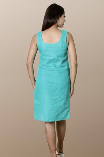 Image of KASANI Women's Camisole Cotton Long Knee-Length Sameej /Slip /Inner, Sleeveless, Pack of 2