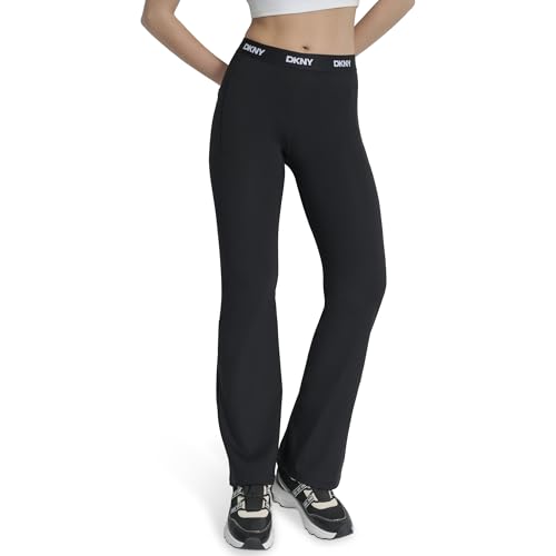 Legging de yoga DKNY large contre le ventre gonflé pantalon gainant femme extensible