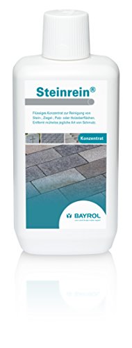 BAYROL Steinrein Konzentrat - Reinigung von Stein, Ziegel, Putz oder Holzoberflächen rund um den Pool -  Säurefrei und chlorfrei - 1 L