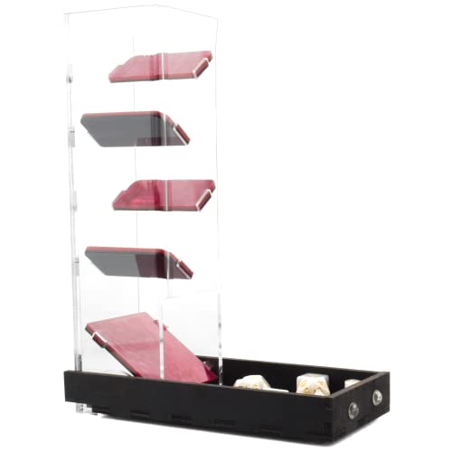 Deluxe Dice Tray and Dice Tower and Basic Tray - Pink Pearl