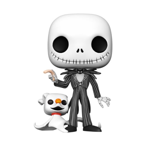 POP! The Nightmare Before Christmas - Jack Skellington with Zero Glow in The Dark 10" Super Sized -  FAC-053571-20246
