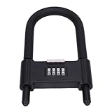 Jectse U-förmiges, Sicheres Zahlenschloss mit Langem Bügel für Glastüren, Tore, Schuppen, Zäune – Robustes, Diebstahlsicheres Fahrrad-Bügelschloss mit Verstellbarem Bügel – Vielseitig Einsetzbar für