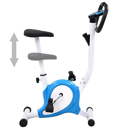 vidaXL Heimtrainer Hometrainer Fitness Fahrrad Bike Cardio Schwarz/Blau/Rot – Bild 3