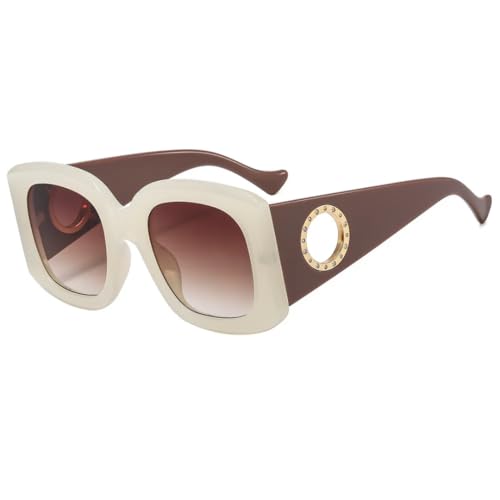 Lunettes de soleil carrées de luxe pour vos vacances à la plage et terrasses