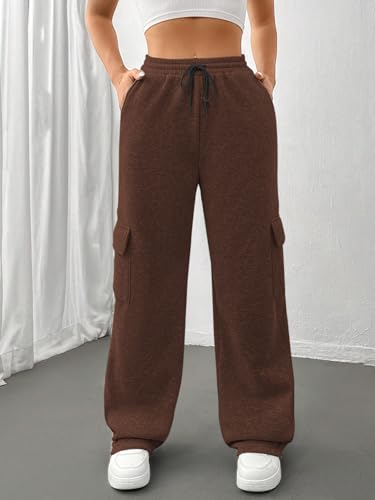 Image of KATECLO Women's Multi Flap Pocket Side Drawstring Waist Sweatpants