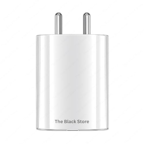 Image of The Black Store Original 45W USB-C Charger with Cable Compatible with Nothing Phone 1 - Super Fast Power Adapter & Type-C to C Cable High-Speed Charger