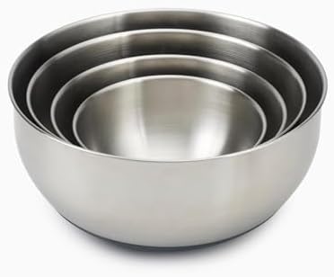 Joseph Joseph Prep&Store- Stainless Steel Mixing Nest Bowls with Lids, 8 piece Metal Bowl food Storage Set, Stainless Steel - Thumbnail 5