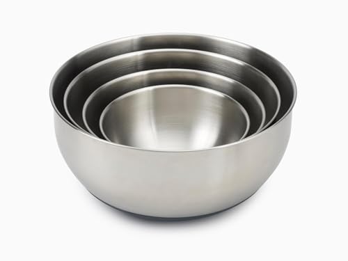 Joseph Joseph Prep&Store- Stainless Steel Mixing Nest Bowls with Lids, 8 piece Metal Bowl food Storage Set, Stainless Steel by Joseph Joseph - Image 2