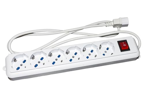 LINK Lkmp06 C MULTIPRESA pour des Groupes de continuité avec 6 Tripolari 10/16 A vers Prise IEC C13 Prise
