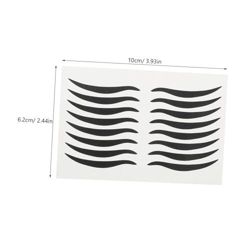 80 pares de pegatinas de delineador negro para maquillaje fácil miniatura 2