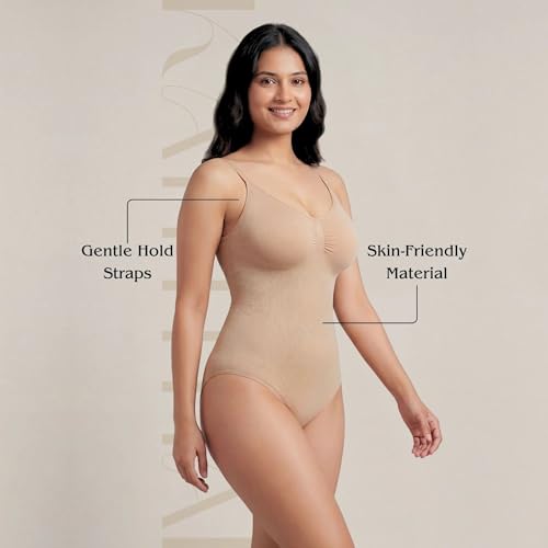 Image of Kaththai Women's Shapewear Tummy Control Bodysuit Seamless Sculpting Shaper Tank Top Body Suit & Snatched Waist Body Shaper Suit Thong or Brief