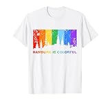 LGBT Hamburg Skyline Regenbogen Farben
