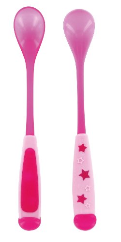 dBb Remond 218328 - Juego de cucharas con mango largo (2 unidades), color rosa