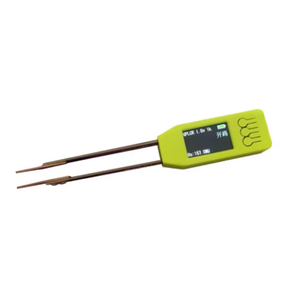 Jnchdghwa Green Handheld Capacitance Resistance Tester Digital Bridge Tweezers Qplcr Bridge Tools Inductance Measurement Device Diy