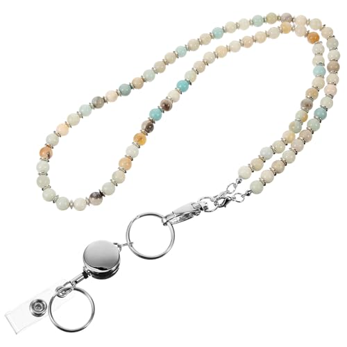 Collier porte-badge extensible Healvian cordon perlé pour régler le problème des accès perdus