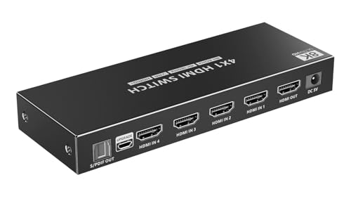 Switch HDMI 2.1 8K Résout le Manque de Ports HDMI TV pour Écrans UHD 4K 120Hz