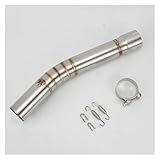  ESPYN D\'Échappement Silencieux pour YZF-R6 pour R6 1998-2019 Tube Connexion Silencieux 51 Mm Tuyau Liaison Intermédiaire D\'échappement Moto À Enfiler Silencieux Moto(98-05)