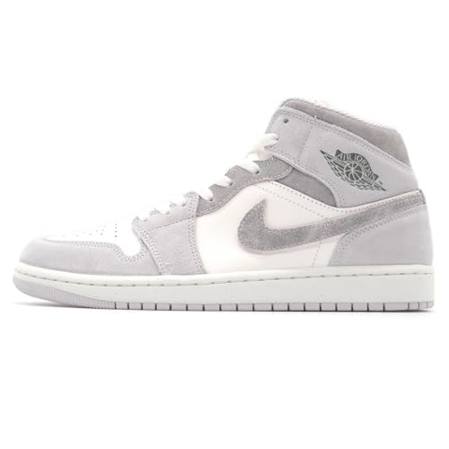[iCL] AIR JORDAN 1 MID SE NEAUTRAL GREY/SMOKE GREY-SAIL fq7720-002 GAW[_1 ~bh SE (j[g O[/X[N O[ ZC, {̌C̃TCY@, l, l,