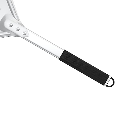 Geperforeerde draaiende pizzaschil, 7 inch aluminium pizza-peddel met antislip hittebestendige handgreep, pizzaschop voor zelfgemaakte pizza's brood - Image 6