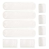 Liitrton 10 PCS Cartoon Pattern Cotton Baby Infant Umbilical Cord Belly Band for 0-12 months (Classic White)