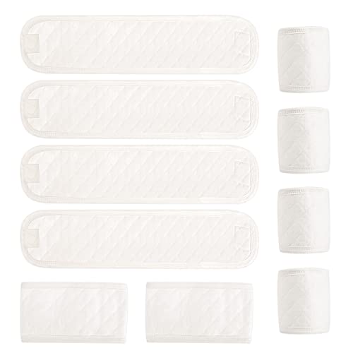 Image of Liitrton 10 PCS Cartoon Pattern Cotton Baby Infant Umbilical Cord Belly Band for 0-12 months (Classic White)