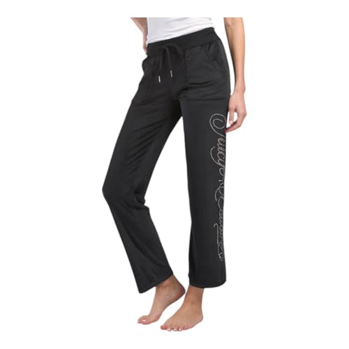 Juicy Couture Women's Juicy Couture Velvet Fleece Single Pant with Rhinestones Single Pant