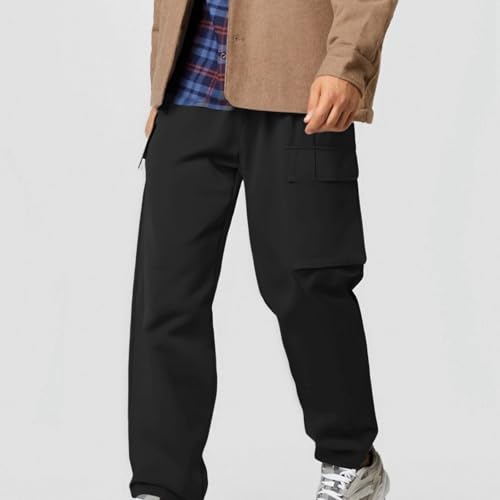 Men's Straight Leg Cargo Pants Cool Breathable Relaxed Fit Outdoor Casual Long Trousers M 13